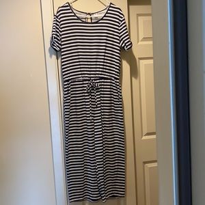 Terrycloth striped jumpsuit